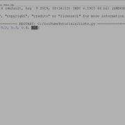 Python Lists Printing Adding And Removing Items