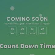 Count Down Timer Using HTML CSS And JavaScript