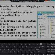 4 Configuring Notepad For Python Debugging And Running Part 2