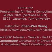 HD EECS1022 W21 Java Tutorials Week 6 Part C2 Tracing Object Creations On Paper