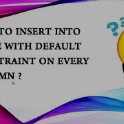 How To Insert Into SQL SERVER Table With Default Constraint On Every Column
