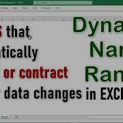 Create Dynamic Named Ranges That Auto Expand Or Shrink With Your Data In Excel