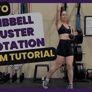 Dumbbell Thrusters With Rotation Exercise Tutorial Squat Press
