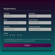 Responsive Registration Form In HTML CSS