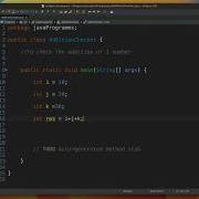 SUM OR Addition Of 3 Numbers In Java