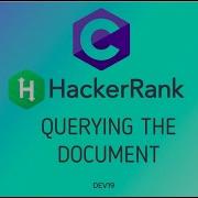 23 Querying The Document Hackerrank C Solutions