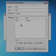 Showing My New Message Box Generator Made In VB 10