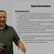 Introduction To Const Correctness