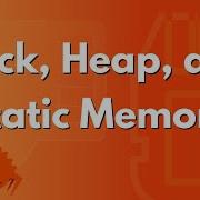 Stack Heap And Static Memory