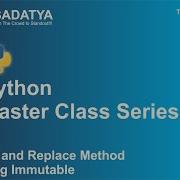 Python Tutorial In Hindi Find And Replace Method String Immutable