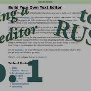 Porting A Text Editor To Rust Part 1