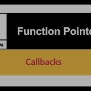 Function Pointer In C Programming Callback Function