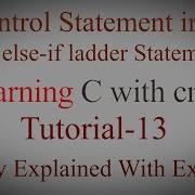 Learning C With Cmd If Else If Ladder Statement