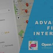 Open User Map Advanced Filter Interface