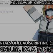 Fundamentals Of LUAU Scripting 2 Variables Data Types ROBLOX SCRIPTING TUTORIALS