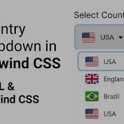 Country Dropdown Menu In Tailwind CSS HTML TailwindCSS HTML CSS WebDevelopment