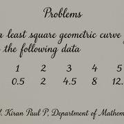 Curve Fitting Of The Form Y A Xᵇ Logarithmic Transformation Method With Solved Problem