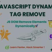 JavaScript DOM Remove Elements Dynamically Learn How To Delete HTML Tags In JavaScript