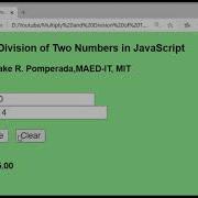 Multiply And Division Of Two Numbers In JavaScript