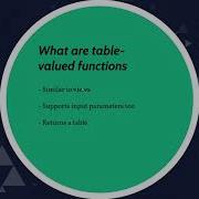 SQL Table Valued Functions Difference Between Scalar And Table Valued Functions In SQL Server