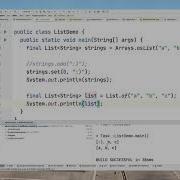 Use List Of Factory Method Instead Of Arrays AsList