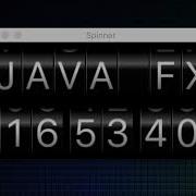 JavaFX Odometer And Spinner