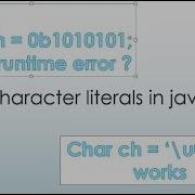 Lecture 18 Character Literals In Java LearningStrome Academy