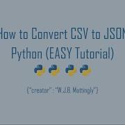 How To Convert CSV To JSON In Python