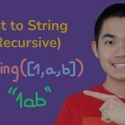 Program To Convert An Array To String Using Recursion