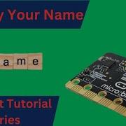 Отобразить ваше имя на Microbit Программирование на Python