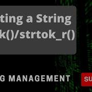 How To Split A String Strtok Usage Glibc Implementation Of Strtok