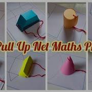 Maths Working Model 3 D Shapes Pull Up Net Maths Project Maths Exhibition Model Easy Mathstlm