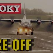 Antonov AN 12 Smoky Takeoff Strong Gusty Winds 4K Video