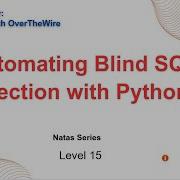 CTF OverTheWire Wargames Natas Level 15 Blind SQL Injection With Python