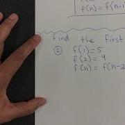5 9 Recursive Formula With Two Initial Points