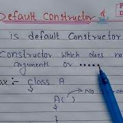Default Constructor In Java Learn Coding