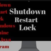 Java Program To Shutdown Lock And Restart Your Windows Machine