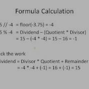 Floor Division And Modulo