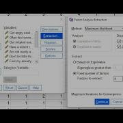 Determining Number Of Factors During EFA Using Maximum Likelihood Factor Analysis In SPSS