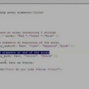 Learning PHP Programming Lesson 11 Array Adding Infront And At The End