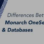 Differences Between Monarch OneSearch Databases