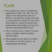 Cognizant Python Flask Interview Questions Python Flask