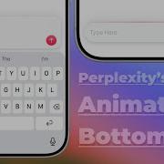 Perplexity App S Animated Bottom Bar Using SwiftUI Xcode