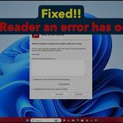 How To Fix Adobe Reader An Error Has Occurred When Installing In Windows 11
