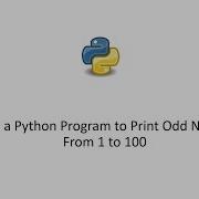 Write A Python Program To Print Odd Numbers From 1 To 100