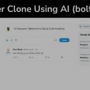 I Created Twitter Clone In Just 5 Mins Using AI Bolt New Tutorial Angular