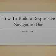 Responsive Navbar With HTML CSS Mobile Hamburger Menu Tutorial Structure Part 1