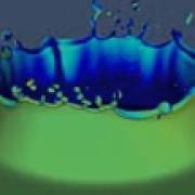 Droplet Impact And Jet Breakup Meteorite Impact Simulation