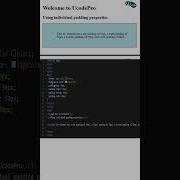 Padding Properties In CSS