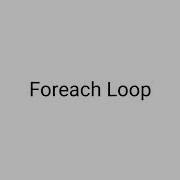 For Each Loop In Php